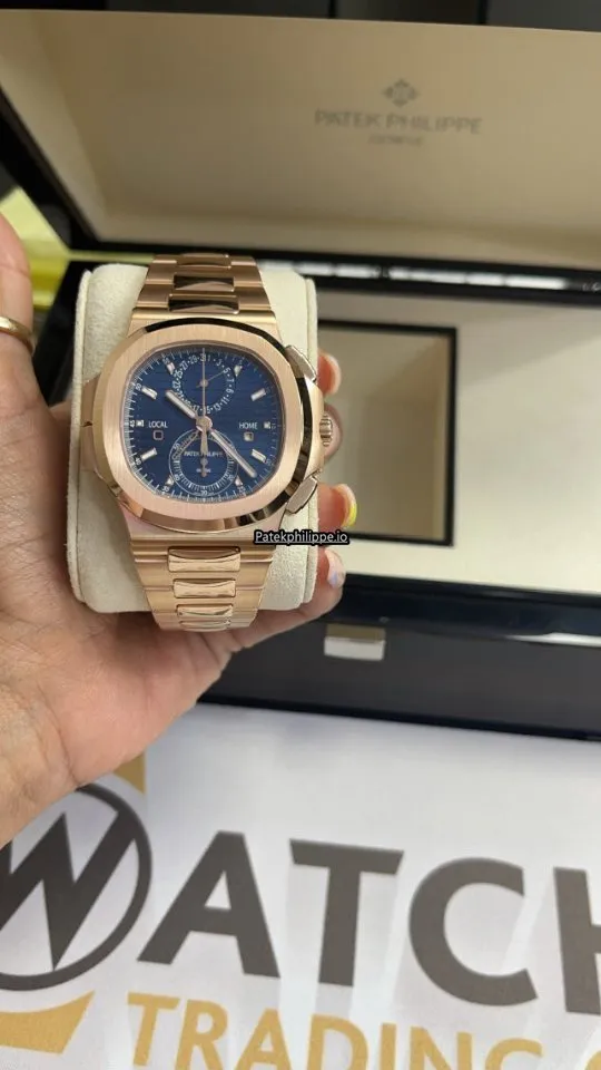 Alternative view of Patek Philippe Nautilus 5990/1r-001 40.5MM Rose Gold Case Automatic