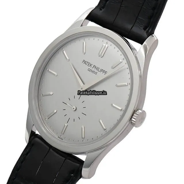 Patek Philippe Calatrava 5196g-001 37MM White Gold Case Manual Winding