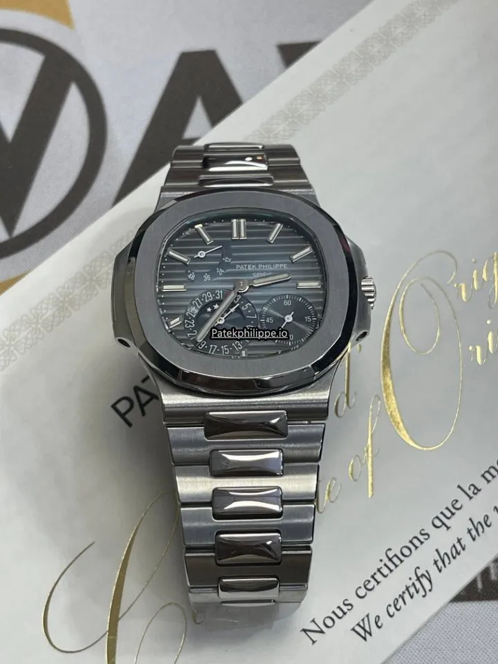 Alternative view of Patek Philippe Nautilus 5712/1a-001 40x38MM Steel Case Automatic