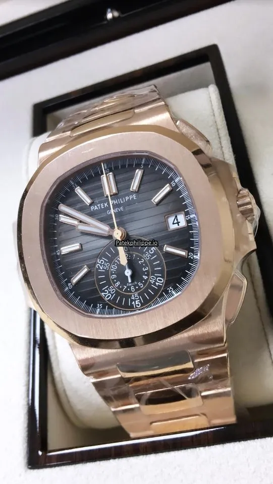 Patek Philippe Nautilus 5980/1r-001 40.5MM Rose Gold Case Automatic