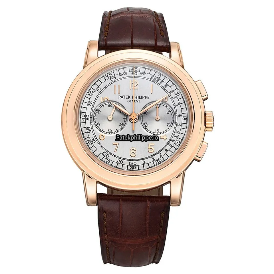 Patek Philippe Chronograph 5070r 42MM Rose Gold Case Manual Winding