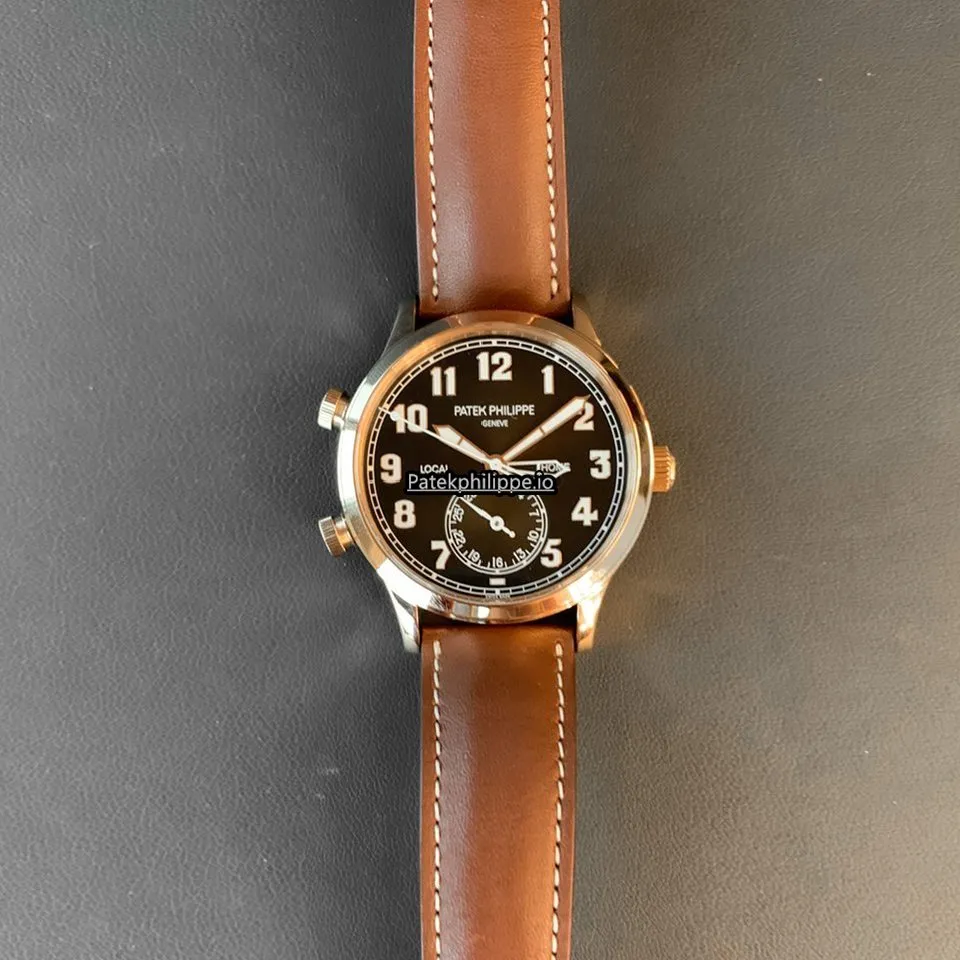 Alternative view of Patek Philippe Travel Time 5524r-001 42MM Rose Gold Case Automatic