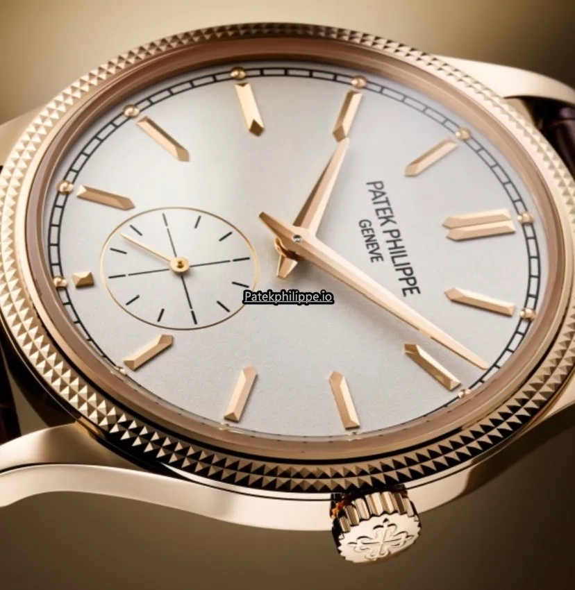 Alternative view of Patek Philippe Calatrava 6119r Rose Gold Case Manual Winding