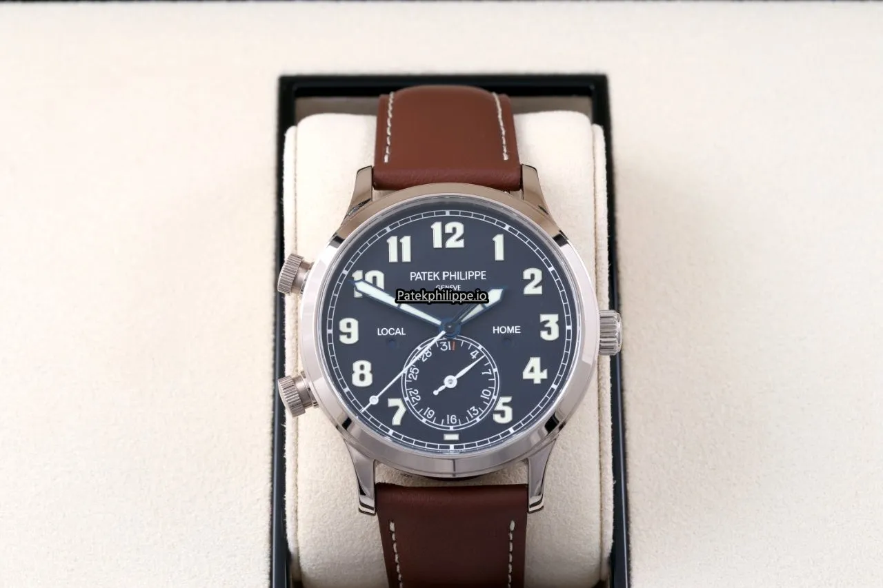 Patek Philippe Travel Time 5524g-001 42MM White Gold Case Automatic