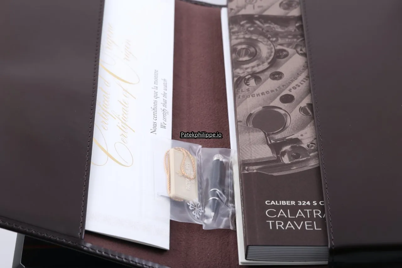 Alternative view of Patek Philippe Travel Time 5524g-001 42MM White Gold Case Automatic
