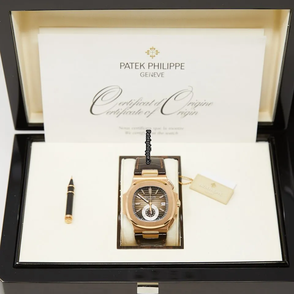 Patek Philippe Nautilus 5980r-001 40.5MM Rose Gold Case Automatic