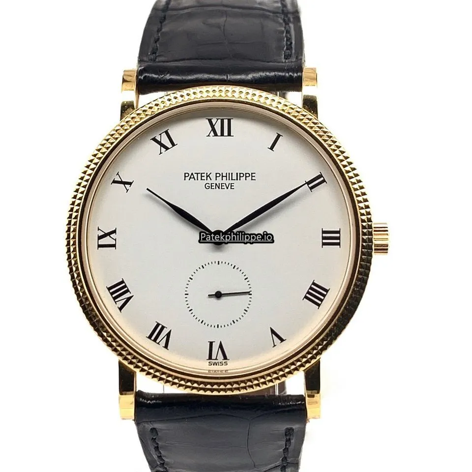 Patek Philippe Calatrava 3919j 33MM Yellow Gold Case Manual Winding