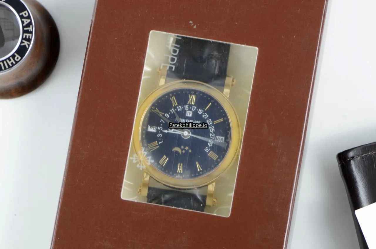 Alternative view of Patek Philippe Perpetual Calendar 5059j-017 36MM Yellow Gold Case Automatic