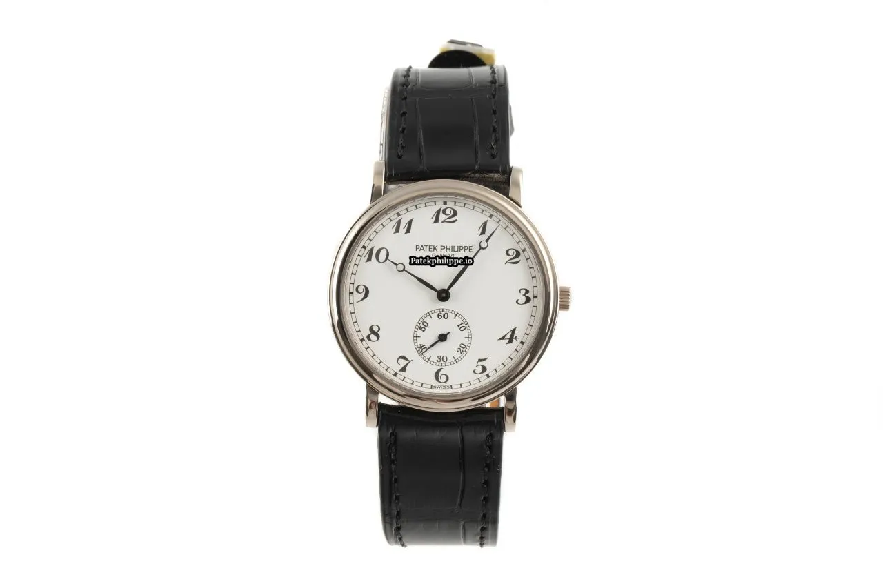 Alternative view of Patek Philippe Calatrava 5022 33.5MM White Gold Case Manual Winding