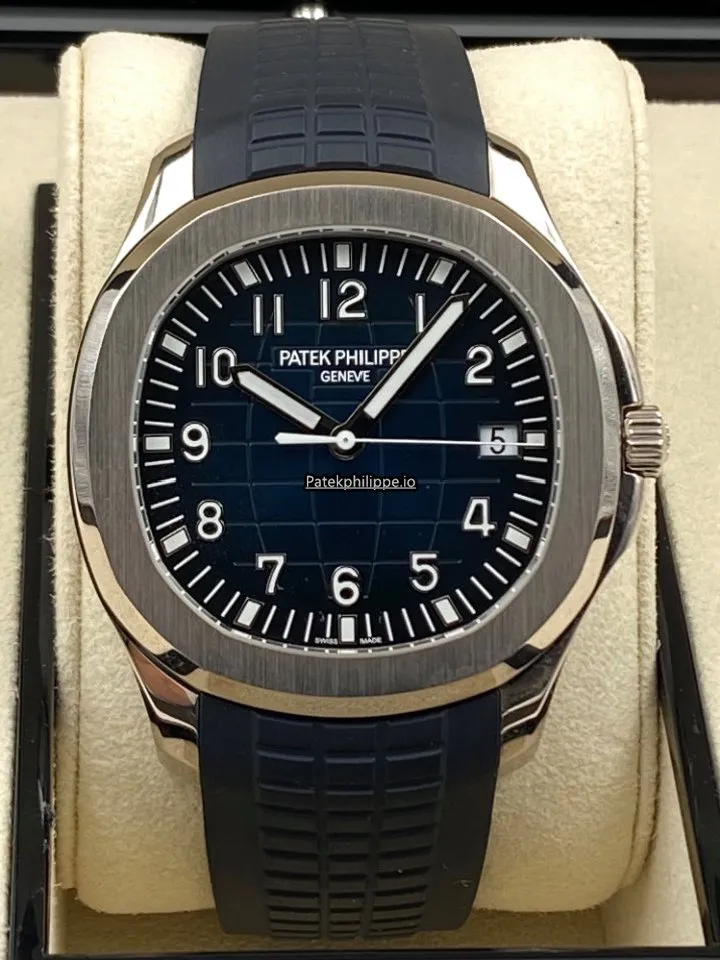 Alternative view of Patek Philippe Aquanaut 5168g-001 42.2MM White Gold Case Automatic