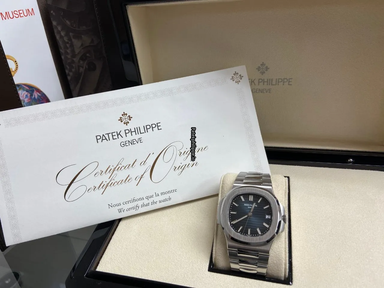 Alternative view of Patek Philippe Nautilus 5711/1a-010 40x38MM Steel Case Automatic