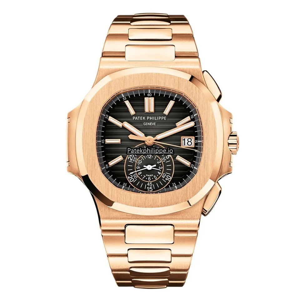 Patek Philippe Nautilus 5980/1r-001 40.5MM Rose Gold Case Automatic