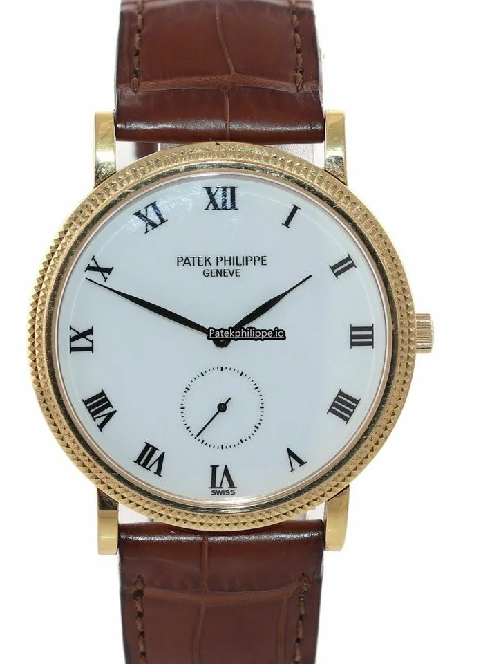 Alternative view of Patek Philippe Calatrava 33MM Yellow Gold Case Manual Winding