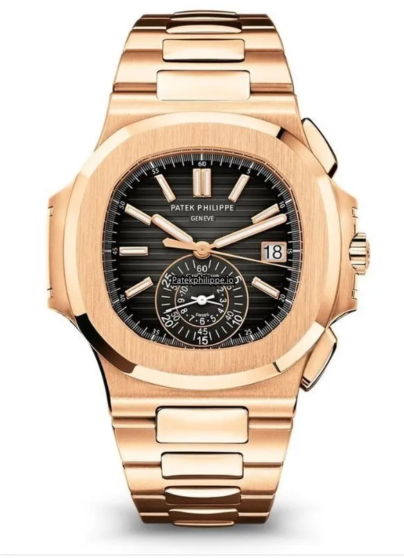 Patek Philippe Nautilus 5980/1r-001 40.5MM Rose Gold Case Automatic