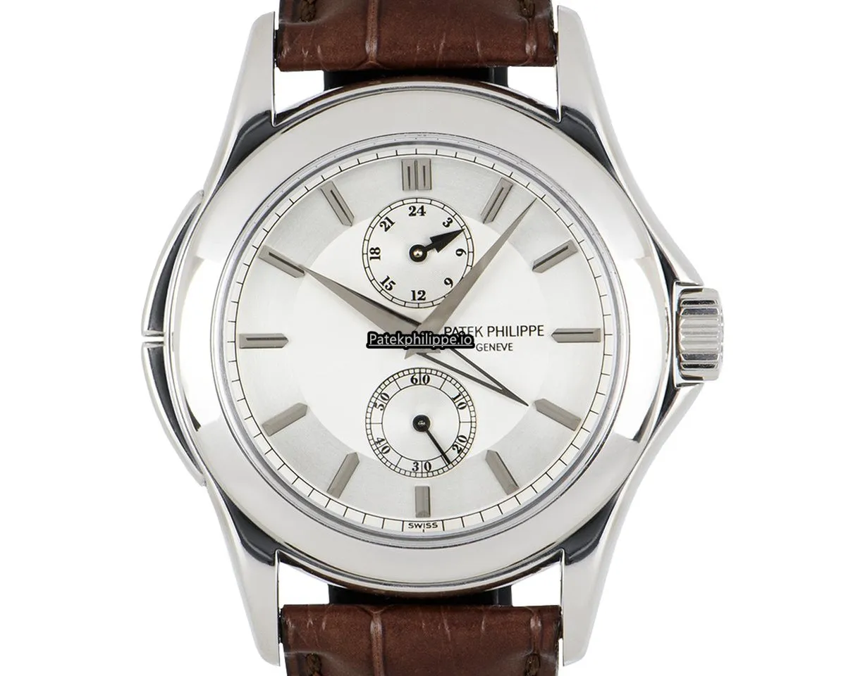 Alternative view of Patek Philippe Travel Time 5134p-001 37MM Platinum Case Manual Winding
