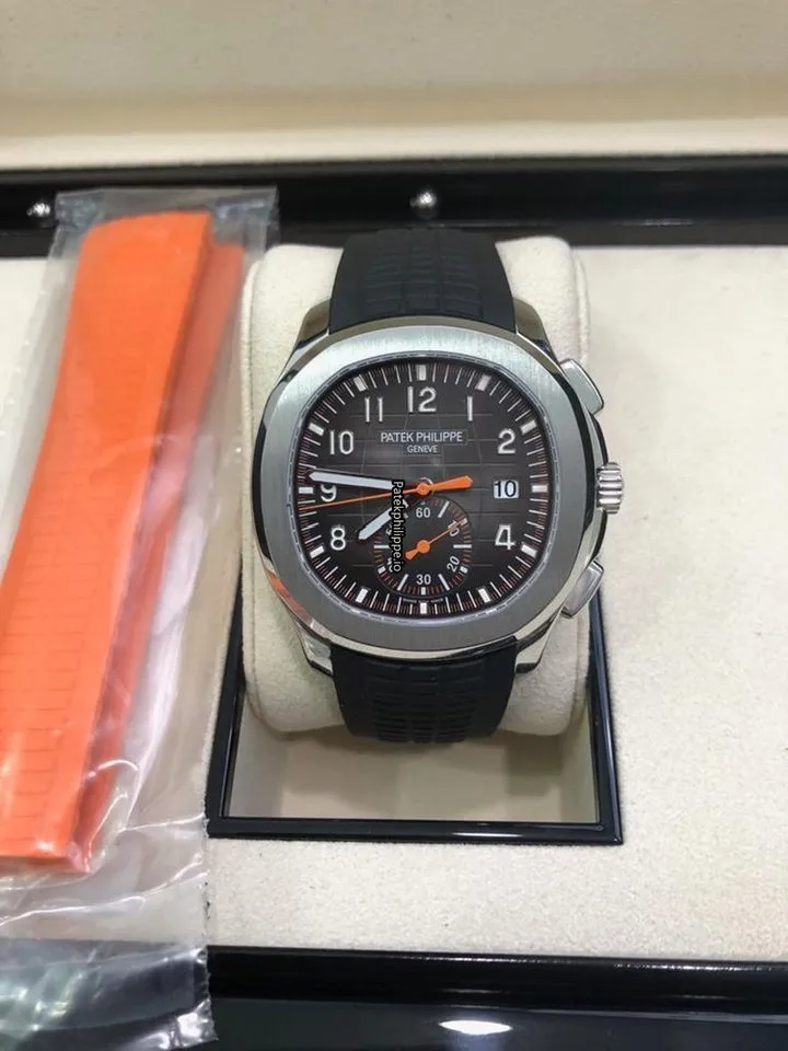 Alternative view of Patek Philippe Aquanaut 5968a 42.2MM Steel Case Automatic