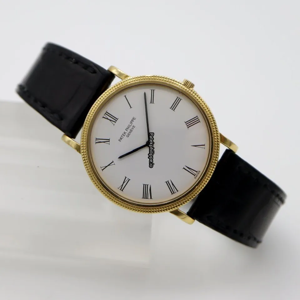 Patek Philippe Calatrava 3520d 32MM Yellow Gold Case Manual Winding