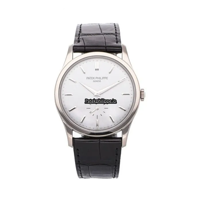 Patek Philippe Calatrava 5196g-001 37MM White Gold Case Manual Winding