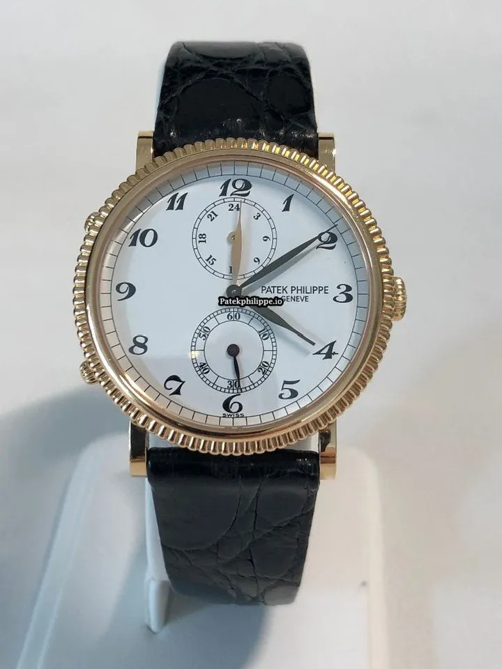 Alternative view of Patek Philippe Travel Time 5034r Rose Gold Case Manual Winding