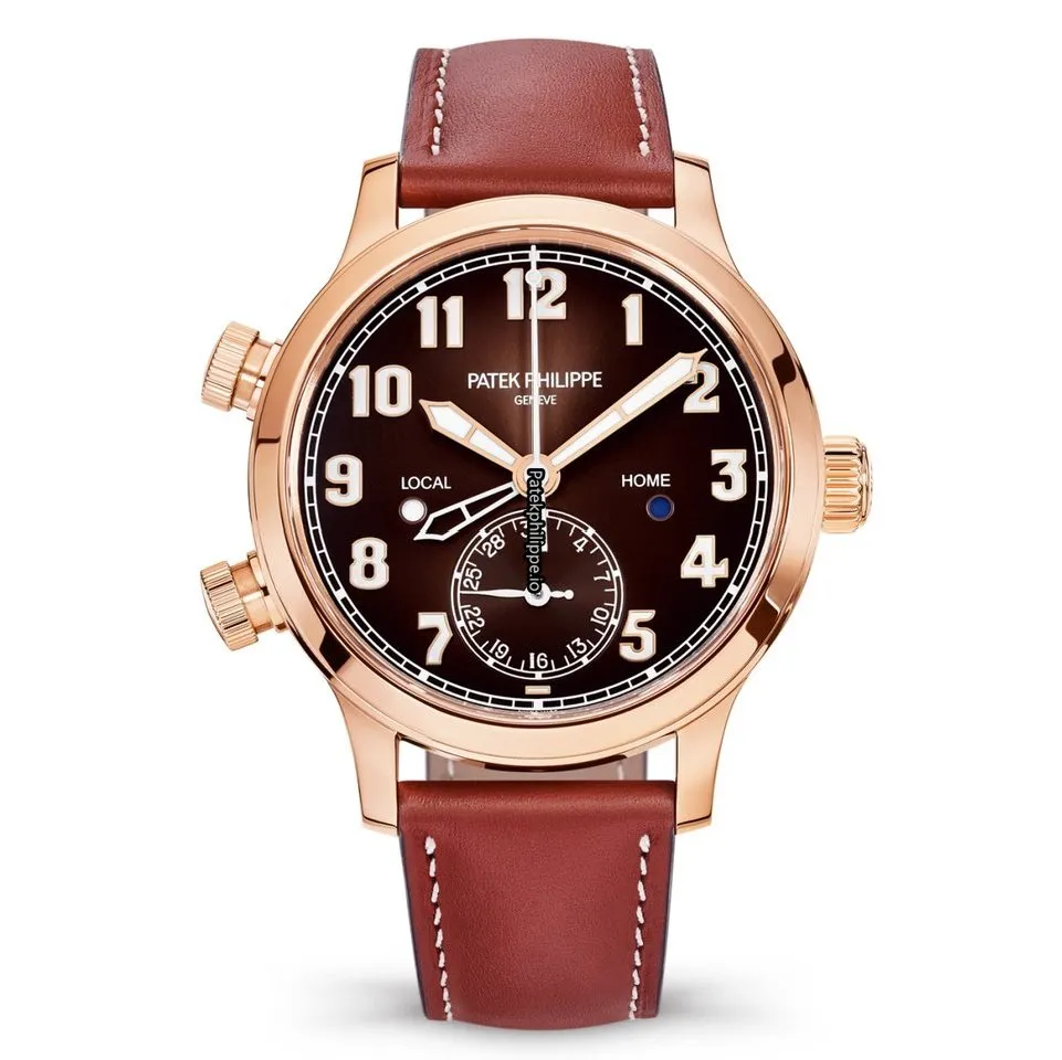 Patek Philippe Travel Time 7234r-001 37.5MM Rose Gold Case Automatic