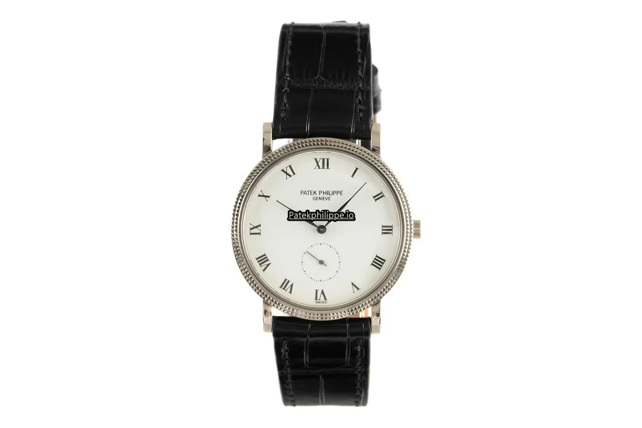 Alternative view of Patek Philippe Calatrava 3919 33.5MM White Gold Case Manual Winding