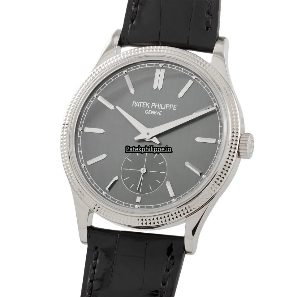 Alternative view of Patek Philippe Calatrava 6119g-001 39MM White Gold Case Automatic