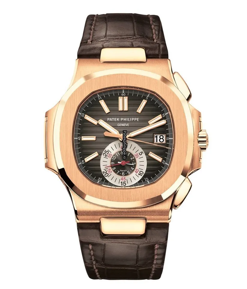 Patek Philippe Nautilus 5980r-001 40.5MM Rose Gold Case Automatic