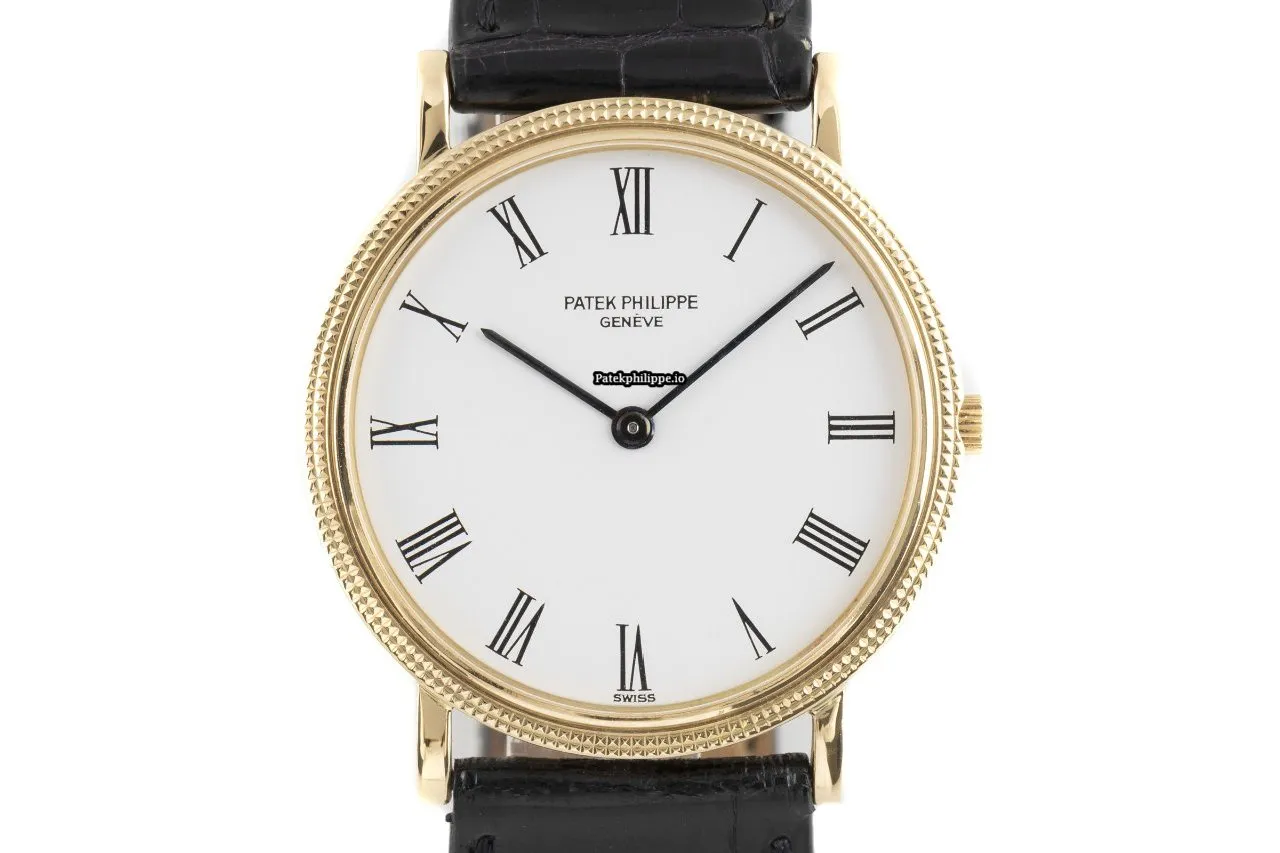 Patek Philippe Calatrava 3744 33MM Yellow Gold Case Quartz