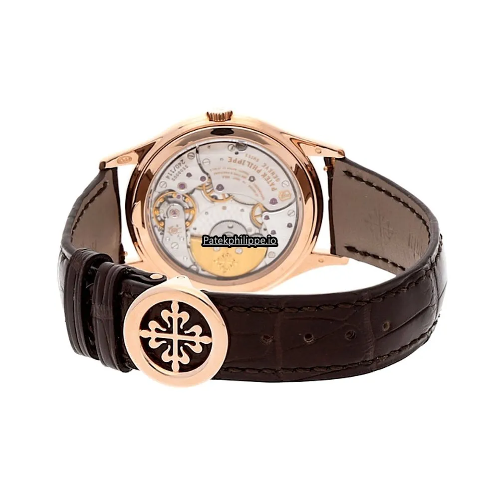 Alternative view of Patek Philippe Perpetual Calendar 5140r-001 37.2MM Rose Gold Case Automatic