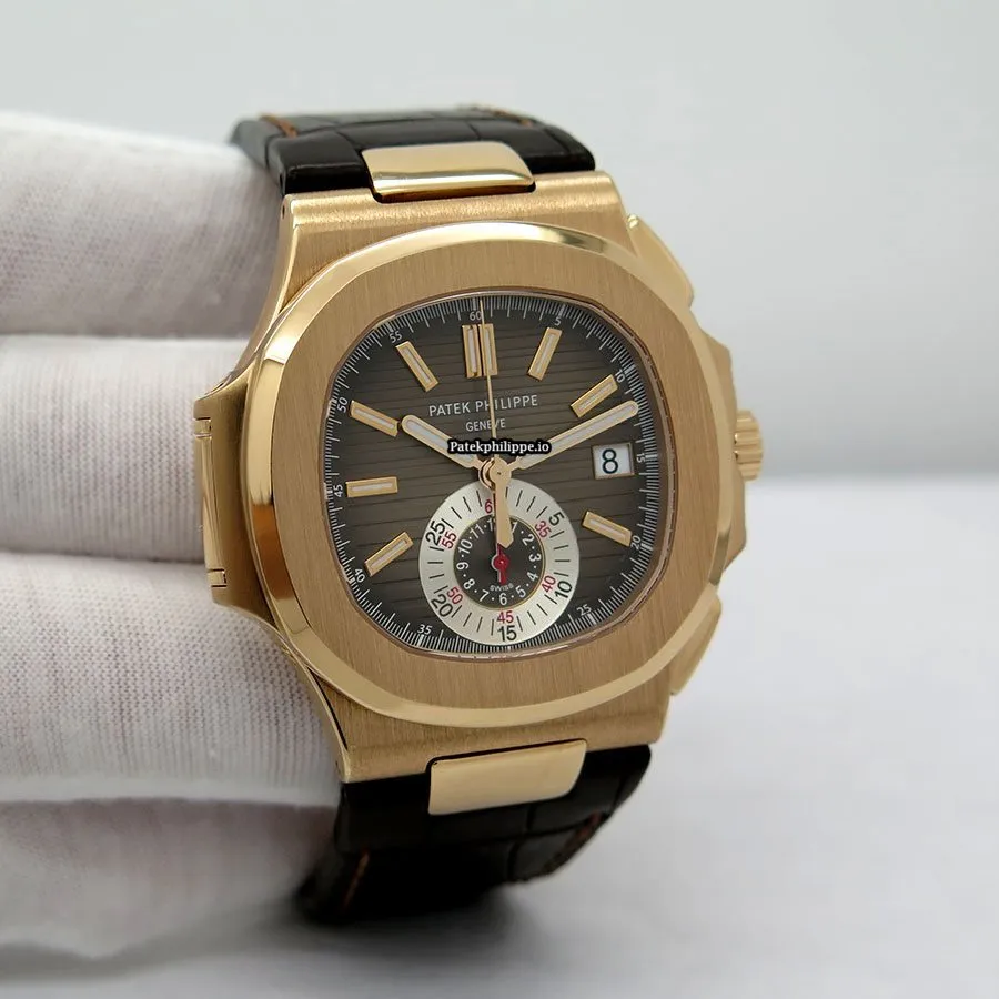Patek Philippe Nautilus 5980r-001 40.5MM Rose Gold Case Automatic