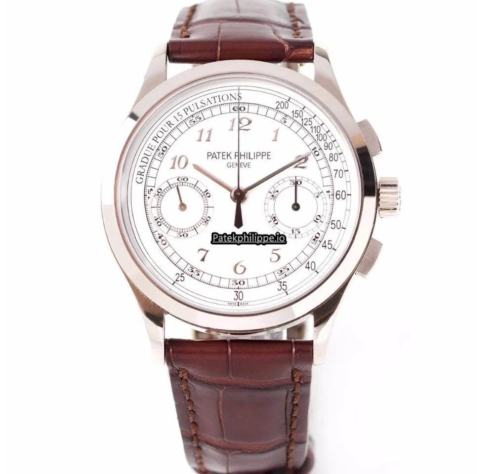 Patek Philippe Chronograph 5170g-001 39.4MM White Gold Case Manual Winding