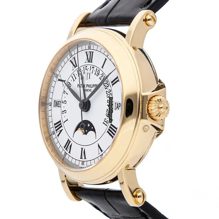 Alternative view of Patek Philippe Perpetual Calendar 5059j-001 36MM Yellow Gold Case Automatic