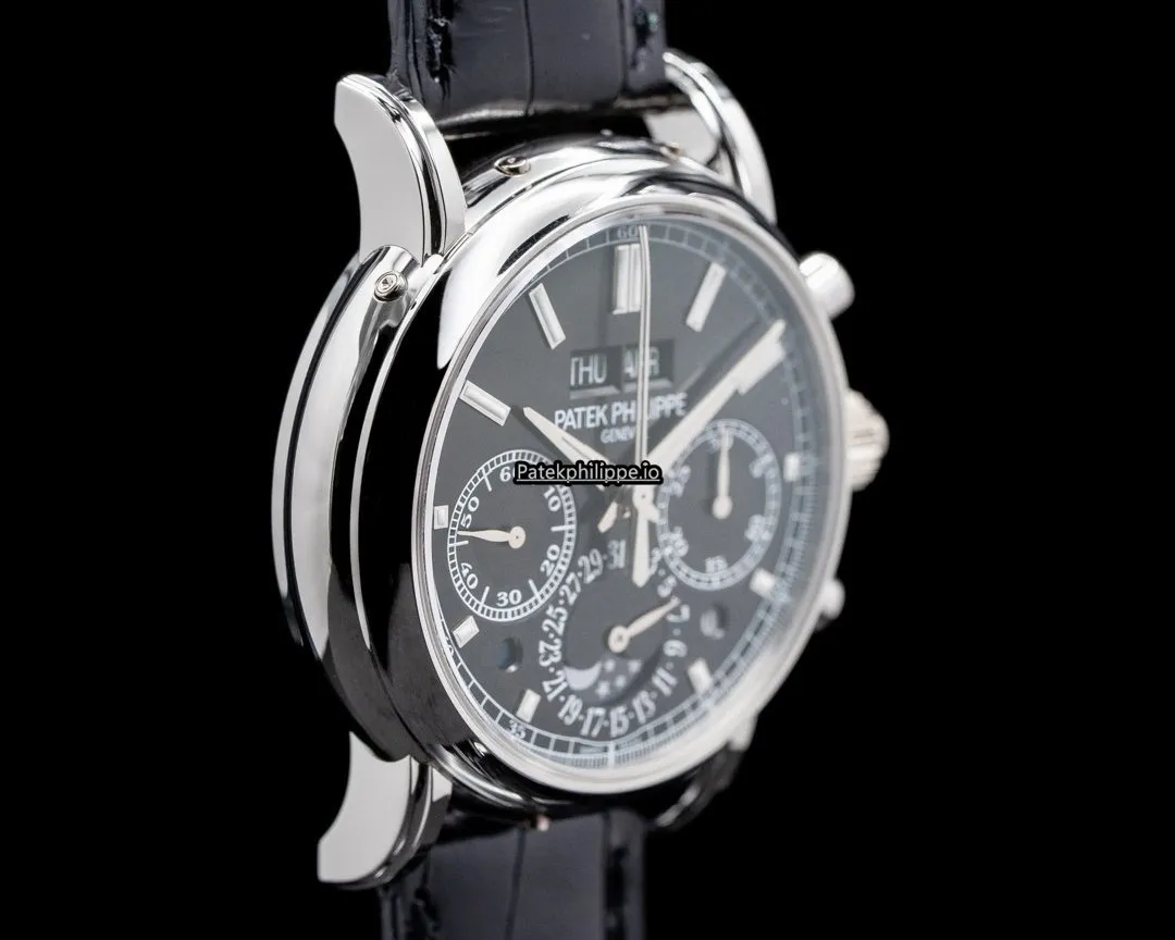 Alternative view of Patek Philippe Perpetual Calendar 5204p-011 40.2MM Platinum Case Manual Winding