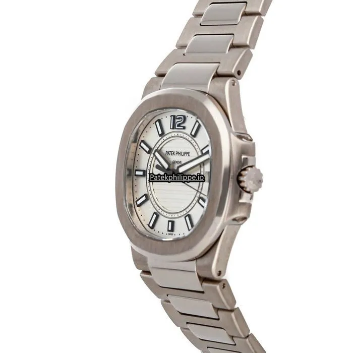 Alternative view of Patek Philippe Nautilus 7011/1g-001 32MM White Gold Case Quartz