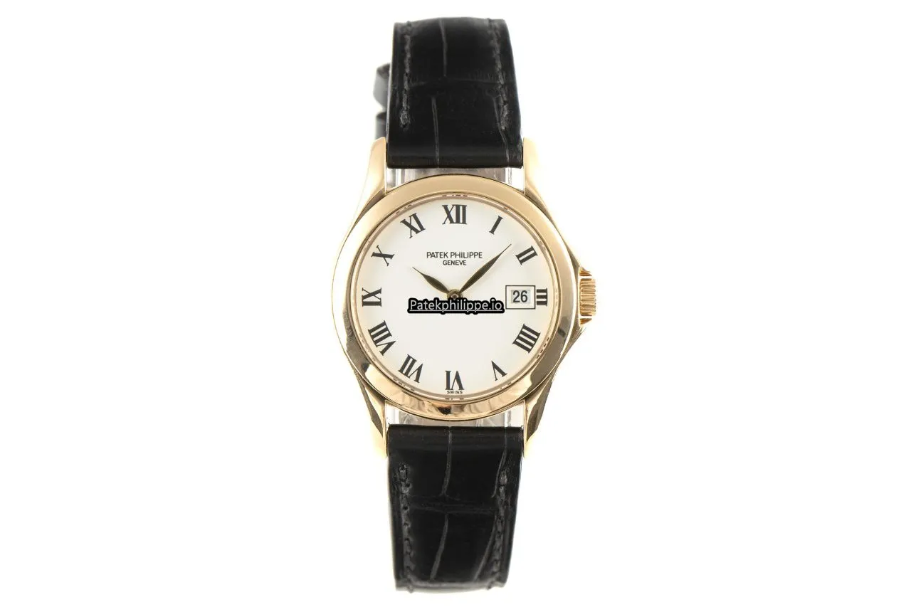 Alternative view of Patek Philippe Calatrava 4906 28.5MM Yellow Gold Case Quartz