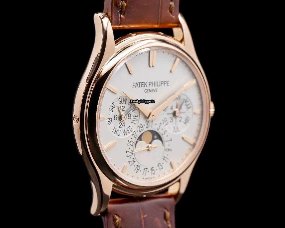 Alternative view of Patek Philippe Perpetual Calendar 5140r-011 37.2MM Rose Gold Case Automatic