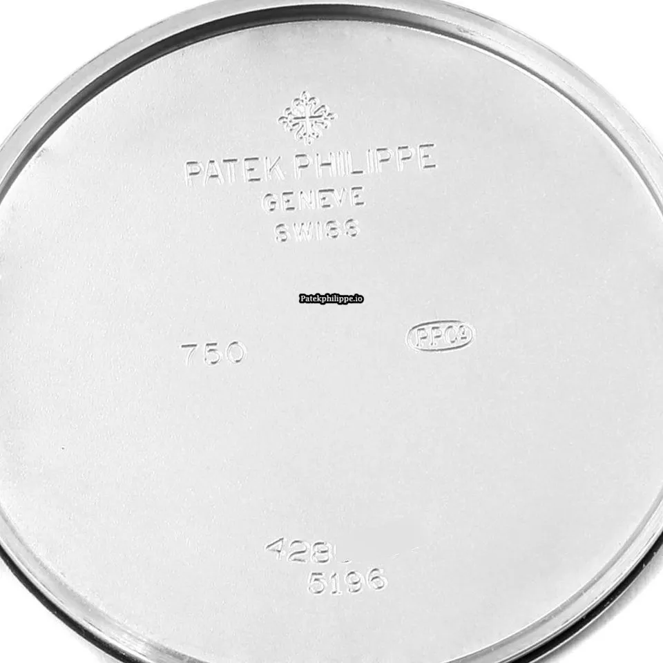 Alternative view of Patek Philippe Calatrava 5196g 37MM White Gold Case Manual Winding