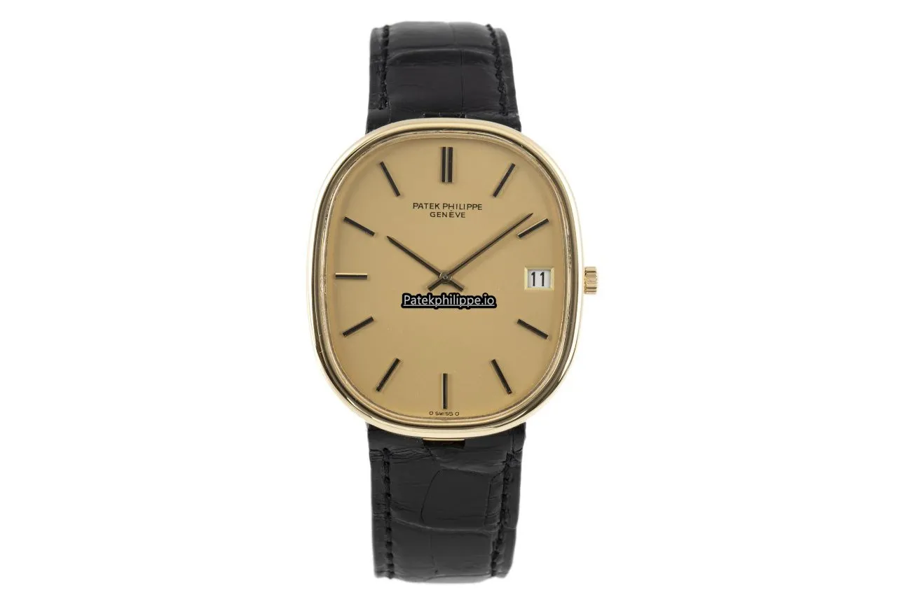 Alternative view of Patek Philippe Golden Ellipse Jan-21 38x33MM Yellow Gold Case Automatic