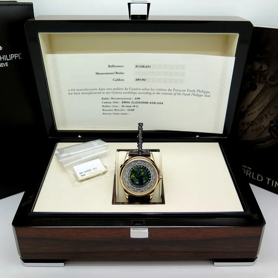 Alternative view of Patek Philippe Complications 5131r-001 39.5MM Rose Gold Case Automatic Movement