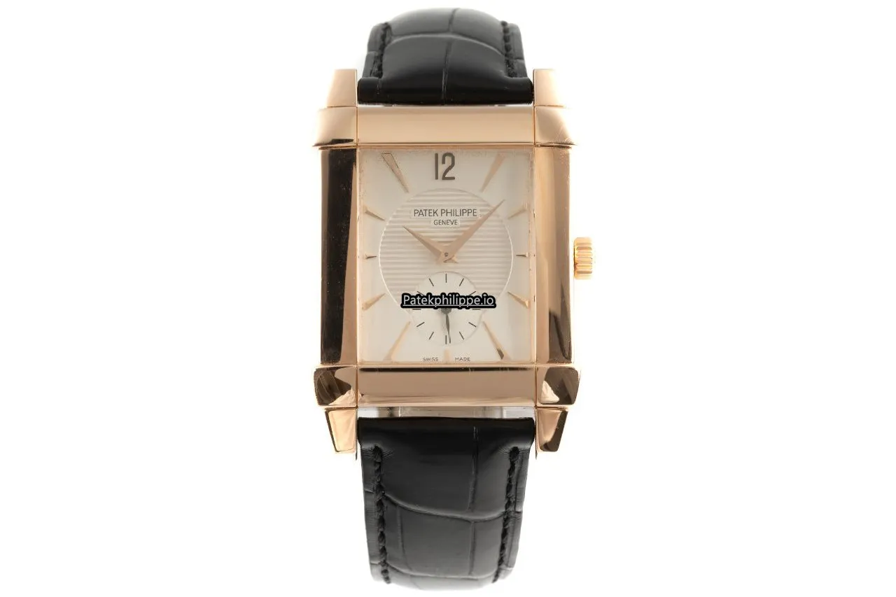 Alternative view of Patek Philippe Gondolo 5111r-001 36x30MM Red Gold Case Manual Winding