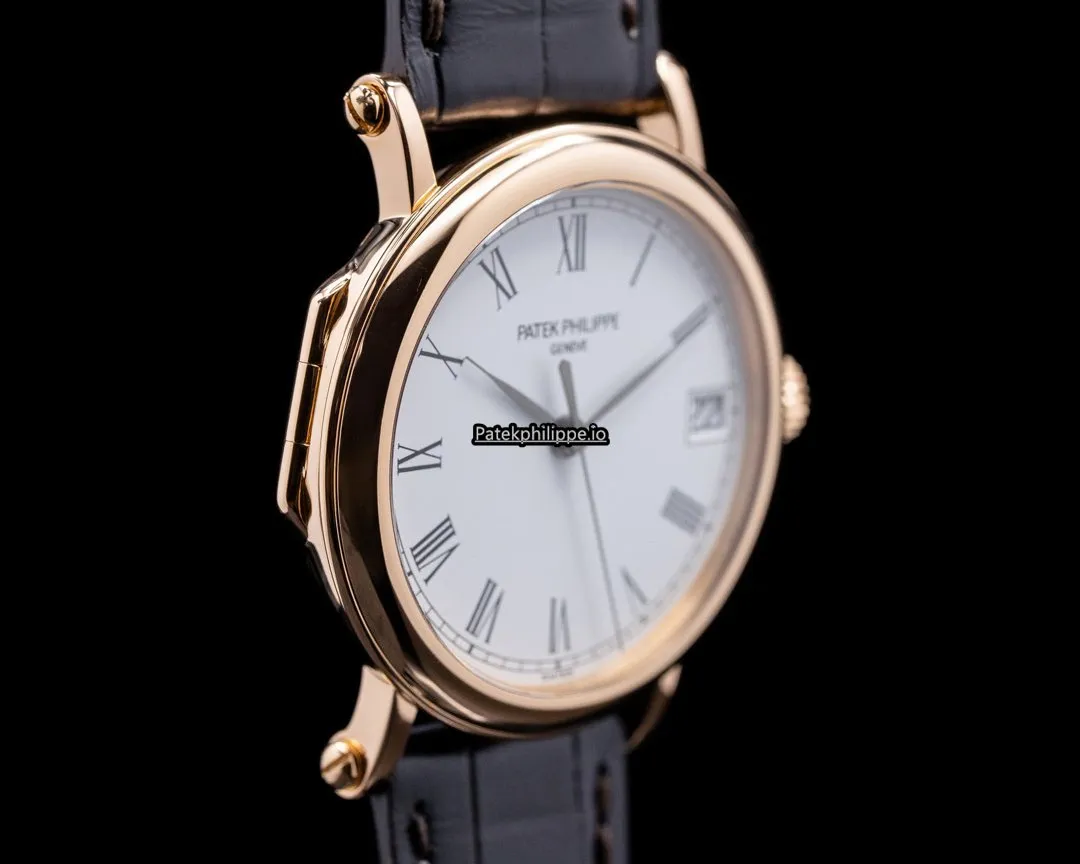 Alternative view of Patek Philippe Calatrava 5053r-010 35MM Rose Gold Case Automatic