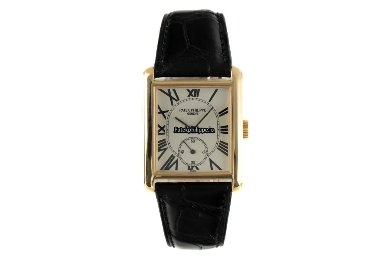 Alternative view of Patek Philippe Gondolo 5014 27.5MM Yellow Gold Case Manual Winding