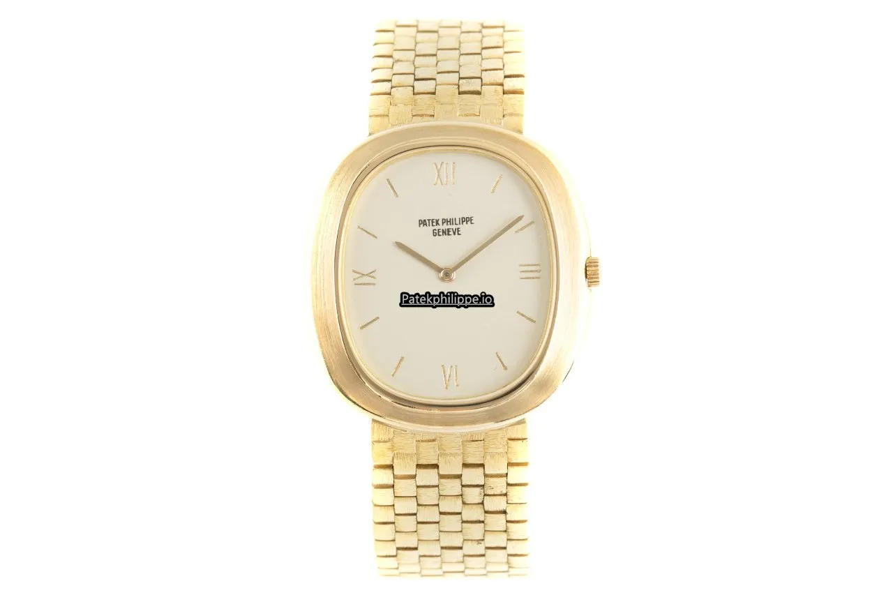 Alternative view of Patek Philippe Golden Ellipse 3589 35.5x33.5MM Yellow Gold Case Automatic