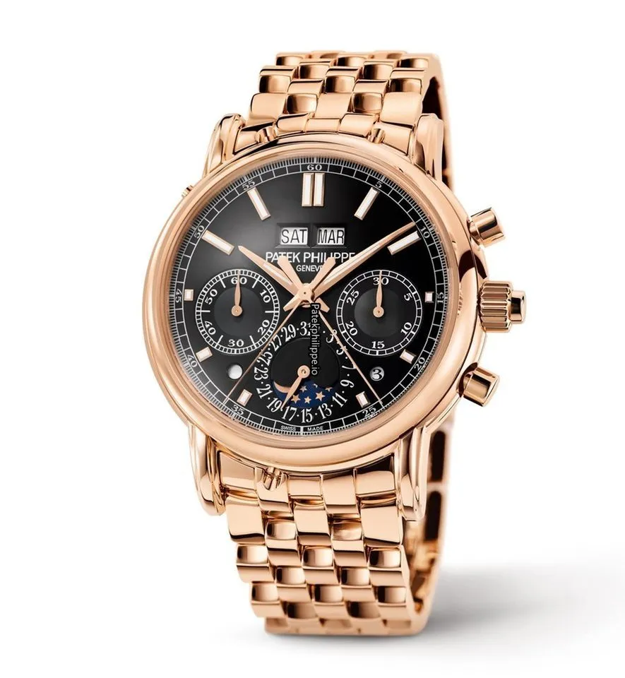 Alternative view of Patek Philippe Perpetual Calendar 5204/1r-001 40.2MM Rose Gold Case Manual Winding