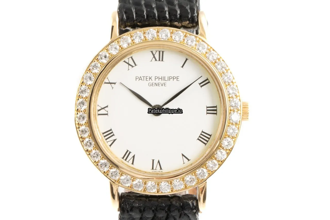 Patek Philippe Calatrava 4820 25.5MM Yellow Gold Case Quartz
