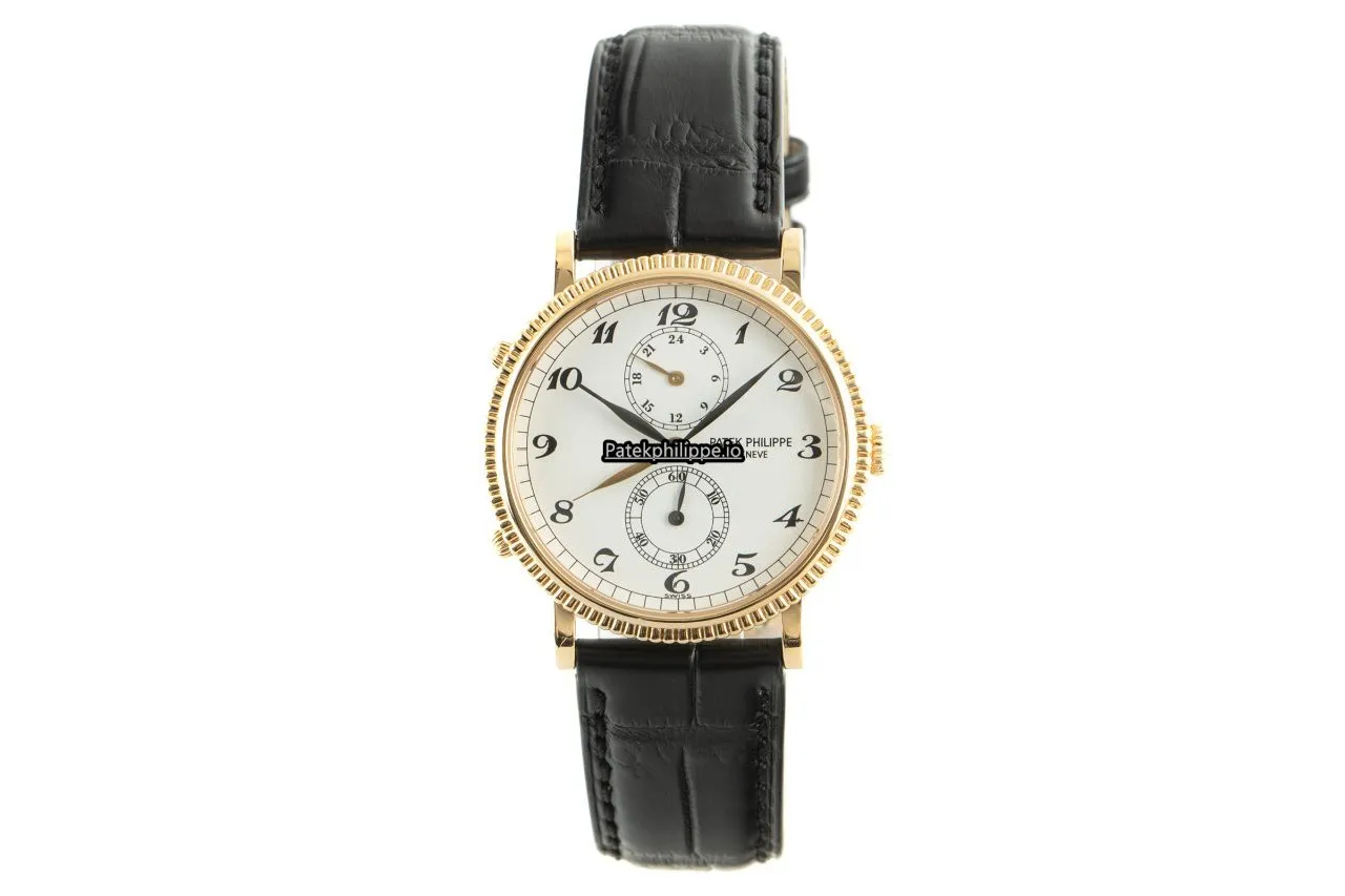 Alternative view of Patek Philippe Travel Time 5034 34MM Yellow Gold Case Manual Winding