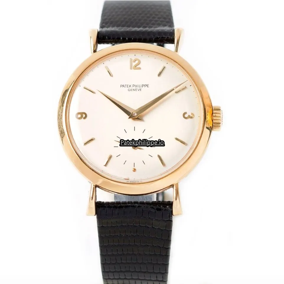 Patek Philippe Calatrava 2459j 37MM Yellow Gold Case Manual Winding