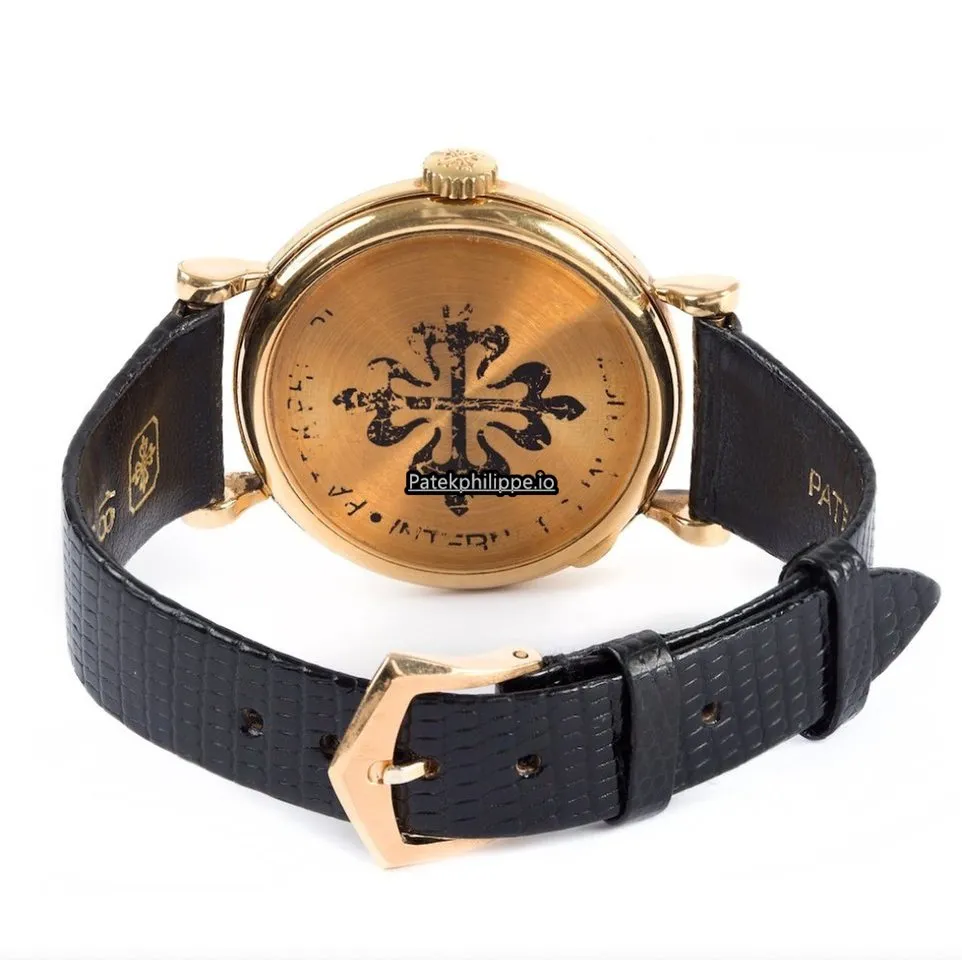 Alternative view of Patek Philippe Calatrava 2459j 37MM Yellow Gold Case Manual Winding