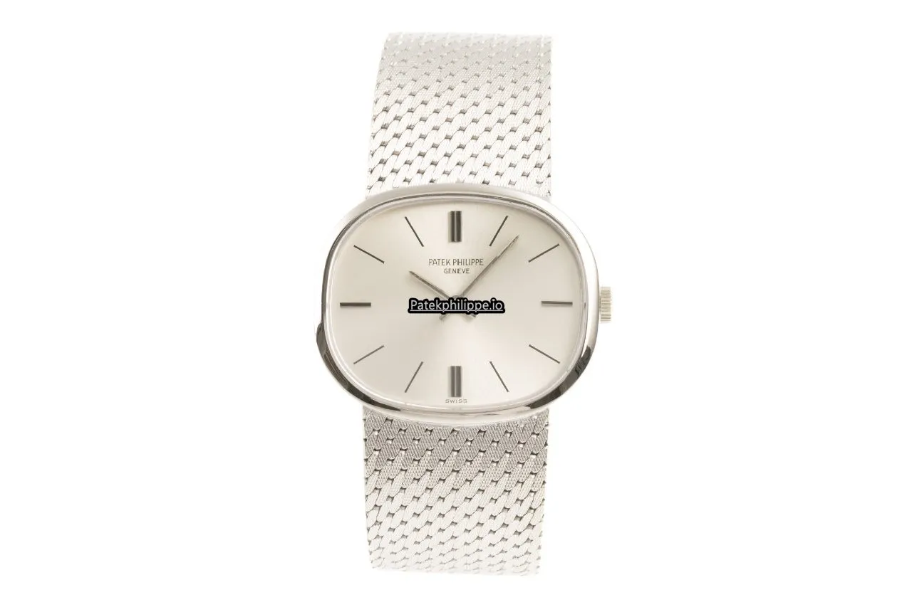 Alternative view of Patek Philippe Golden Ellipse Jan-45 27.5x32MM White Gold Case Manual Winding
