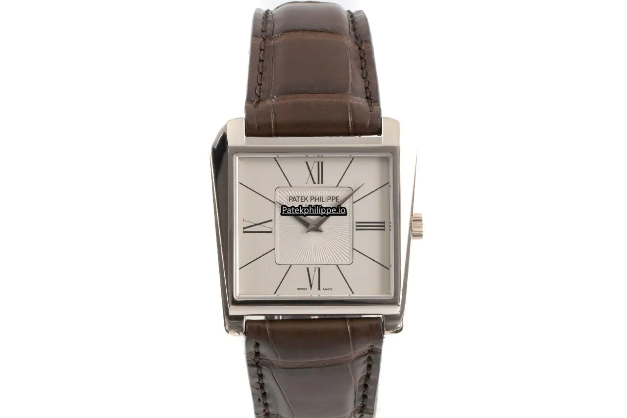 Alternative view of Patek Philippe Gondolo 5489g-001 27.5x32.5MM White Gold Case Manual Winding